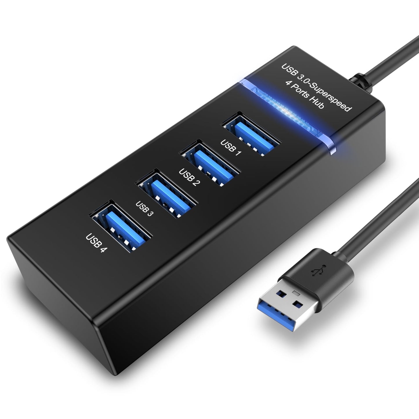 4 Port USB Extender Hub Splitter 3.0 for Desktop Laptop Computer
