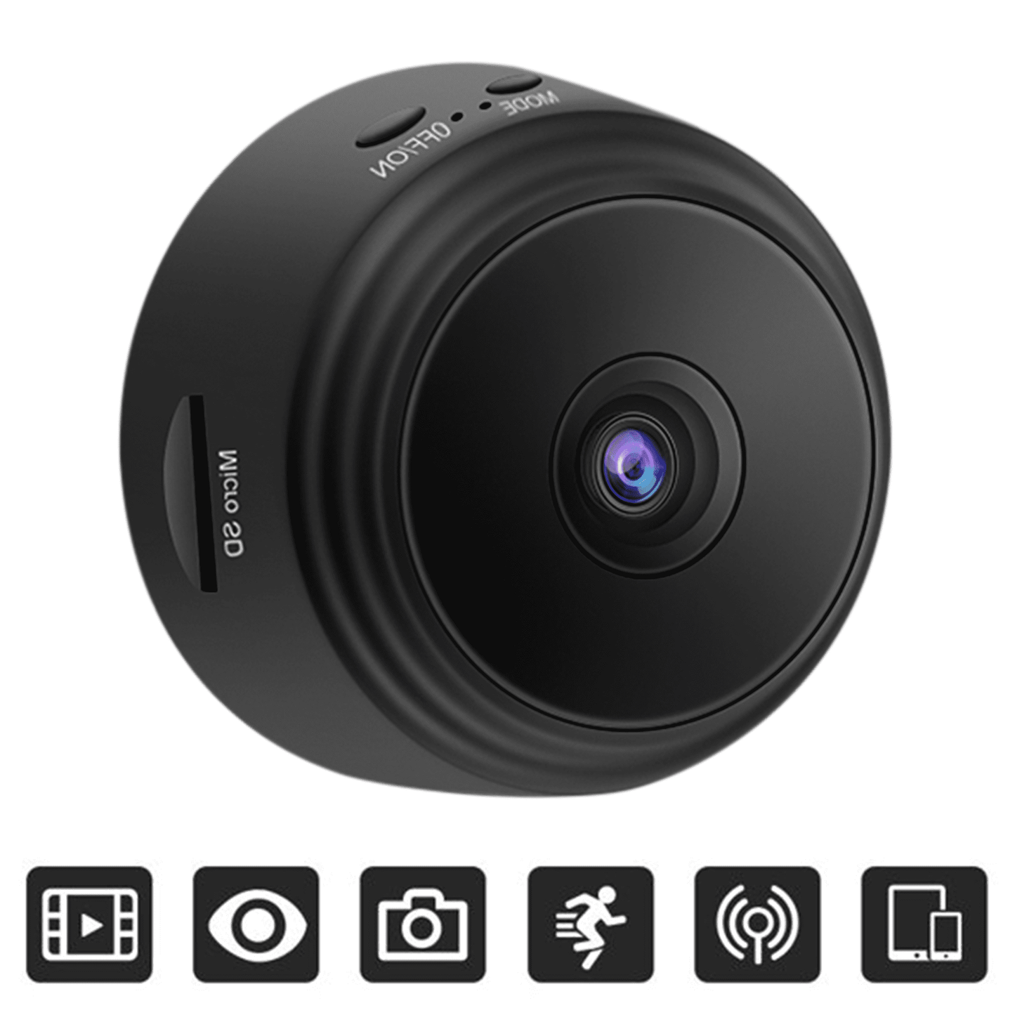 Home Security Camera Wireless WIFI Mini Indoor Surveillance Camera with Night Vision 1080 HD Video Recording Wide Angle