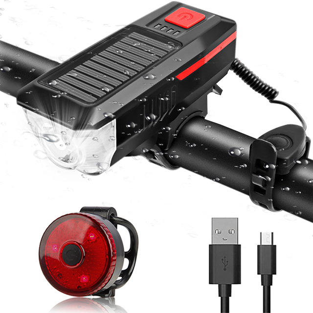 Bike Lights for Night Riding Rechargeable Bicycle Accessories Set of Front and Back LED Lights for Kids and Adult