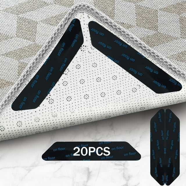 Non Slip Rug Gripper Tape for Area Rug Pad Carpet Hardwood Floor 20 PCS