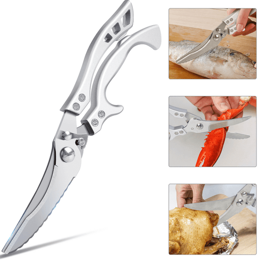 Stainless Steel Kitchen Scissors Heavy Duty for Poultry Dishwasher Safe Kitchen Tool Shears  for Food