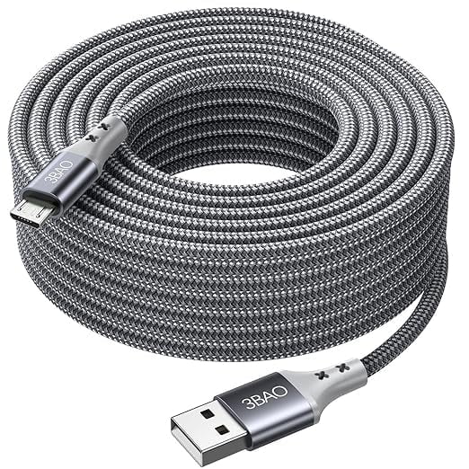 Micro USB Cable, 10 ft 3M Long PS4 Controller Charging Cable, Suitable for Samsung Galaxy S7