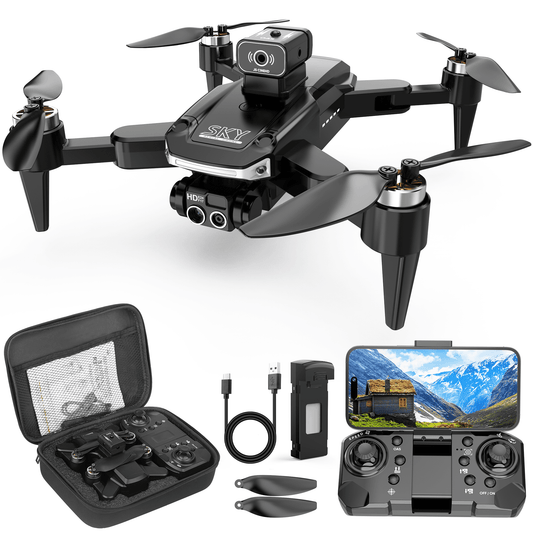 Mini Drone with Camera for Kids Adults Beginner - 1080P FPV Camera Foldable Drone RC Quadcopter, Waypoint Fly, Headless Mode, 3D Flip, One Key Start