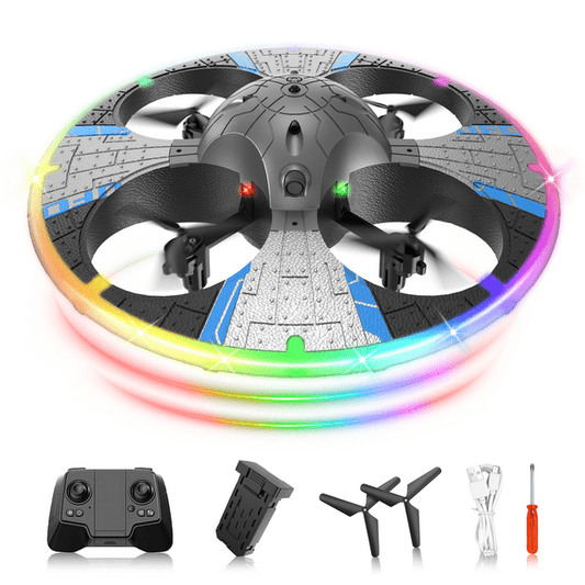 Mini Drone for Kids Adults with LED Lights, 2.4G RC UFO Flying Drone Plane Toys for Boys Girls Indoor Outdoor