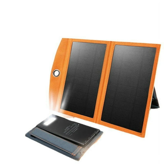 Solar Charger, 20000mAh Outdoor Waterproof Portable Power Bank£¬5V USB Ports Output for Smartphones iPhone Tablets Outdoor Camping Hiking (Orange)